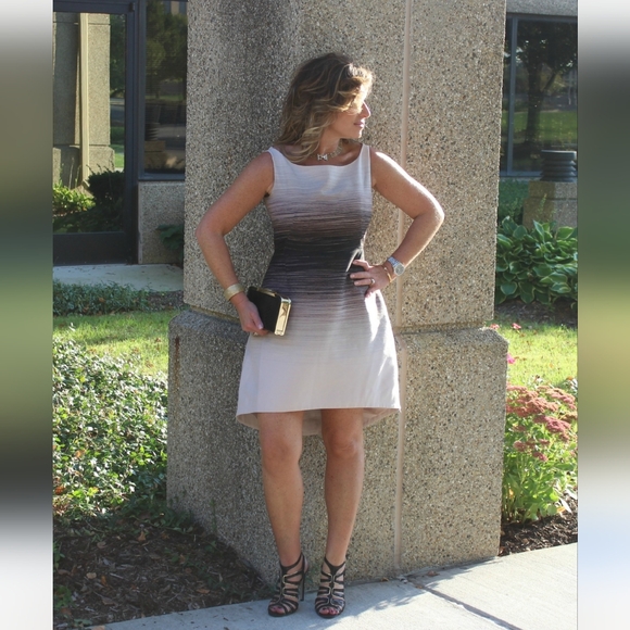 Elegant Ombre Sleeveless Dress - Picture 6 of 10